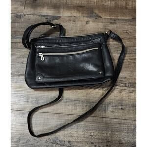 Pre-owned Relic Black Shoulder Purse. See Pictures For Wear On Top & Edges Bx 37